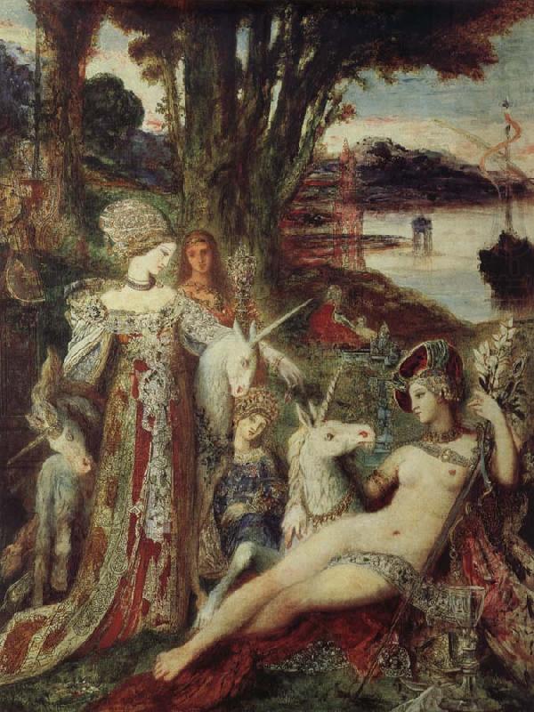 The unicorn, Gustave Moreau